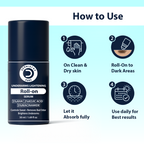 Dermistry AHA Kojic Acid Licorice Niacinamide Underarms Lightening Deodorant Roll On Serum Dark Spots Pigmentation | Grocsy
