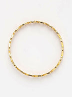 NVR Women Set of 2 Gold Plated CZ Stone Bangle | Grocsy