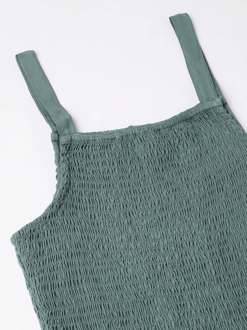Green Cotton Solid Flared Dress with Printed Shrug - Yukti | Grocsy