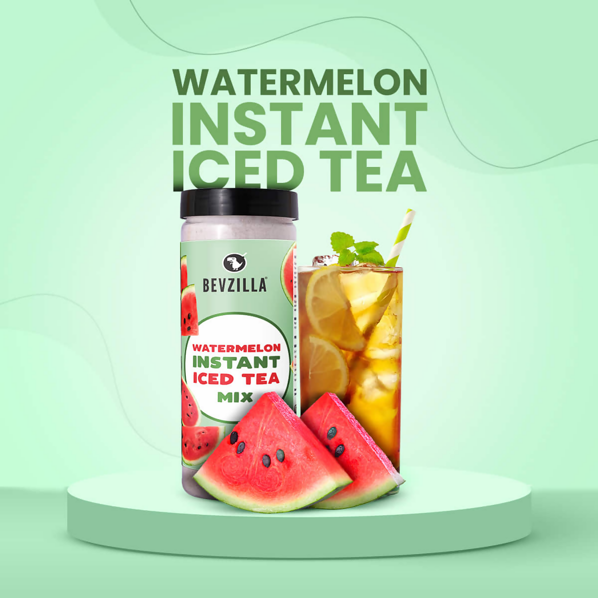 Bevzilla Watermelon Instant Iced Tea Mix | Grocsy
