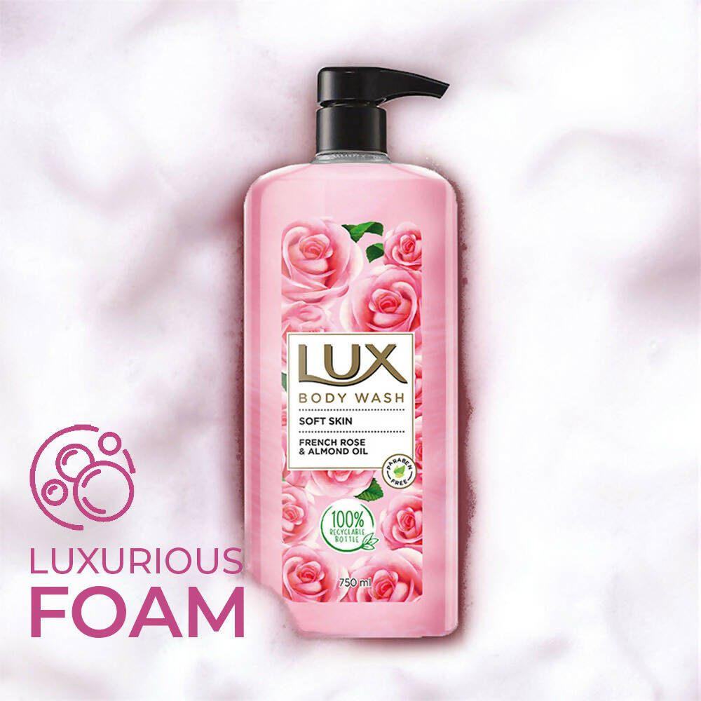 Lux Body Wash with French Rose Fragrance & Almond Oil | Grocsy