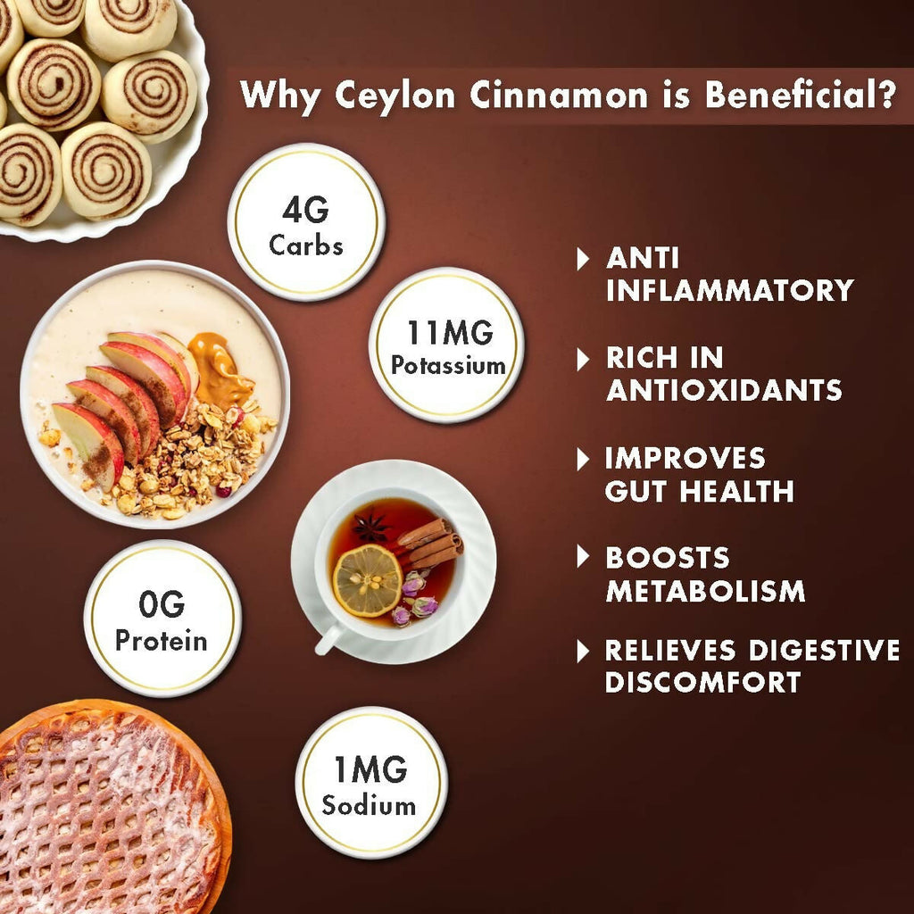 Sorich Organics Ceylon Cinamon Sticks Powder (Dalchini Powder) | Grocsy
