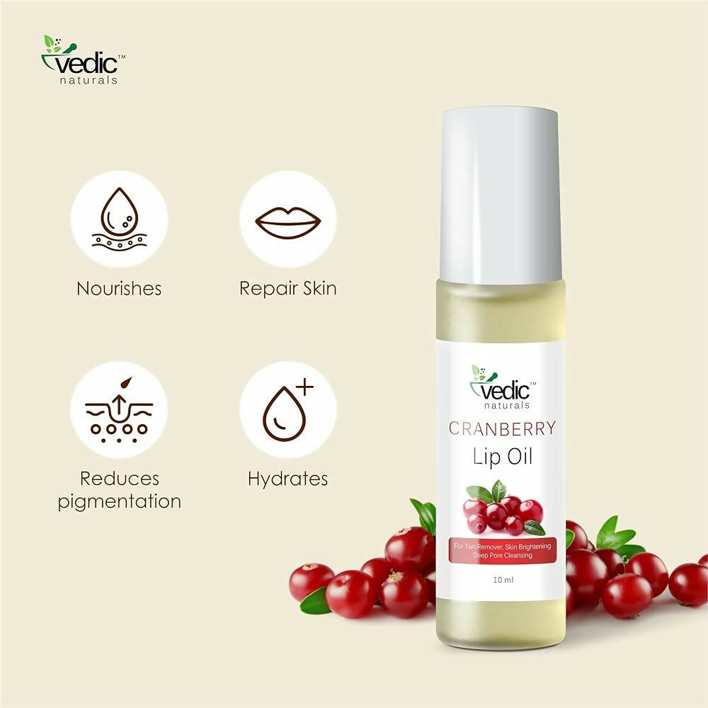 Vedic Naturals Cranberry Lip Oil | Grocsy