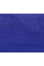 Piyari Fashion Women's Blue Embellished Cotton Blend Jamdani Saree | Grocsy