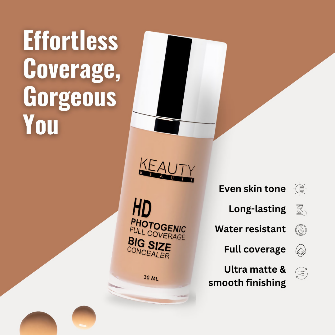 Keauty Beauty HD Photogenic Full Coverage Concealer - 7 | Grocsy