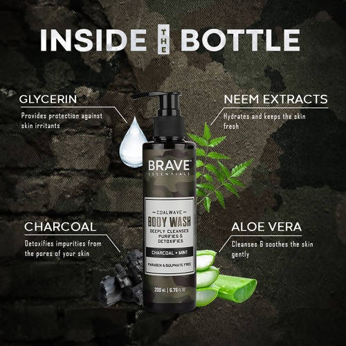 Brave Essentials Coalwave Body Wash | Grocsy