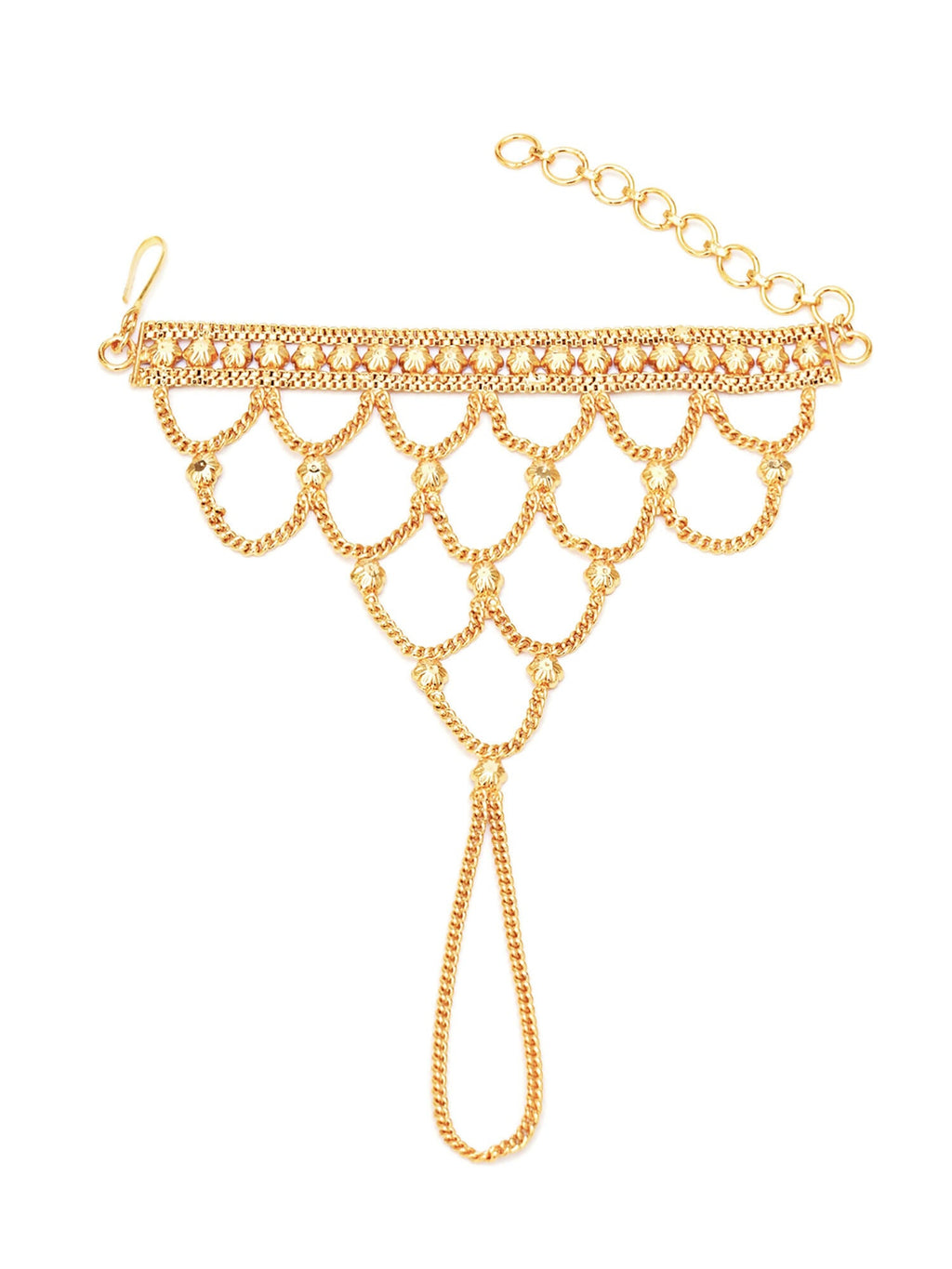 Golden Haathphool (Gold) - Ruby Raang | Grocsy