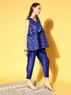 Ahalyaa Poly Silk Swirling Volume Kurta Set | Grocsy