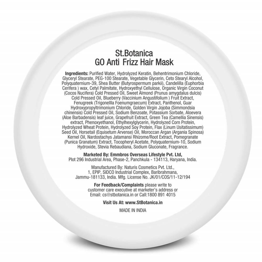 St.Botanica GO Anti Frizz Hair Mask | Grocsy