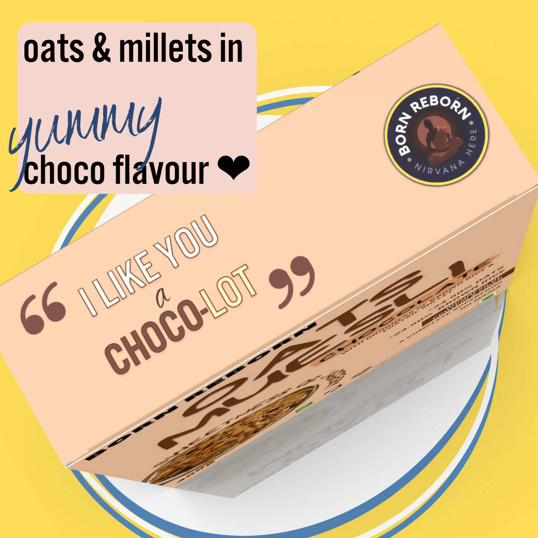 Born Reborn Chocolate Oats & Millets Muesli with Jaggery | Grocsy