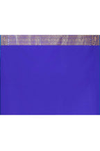 Joban Fashion Ink Blue Banarasi Soft Pure Handloom Banarasi Silk Saree | Grocsy