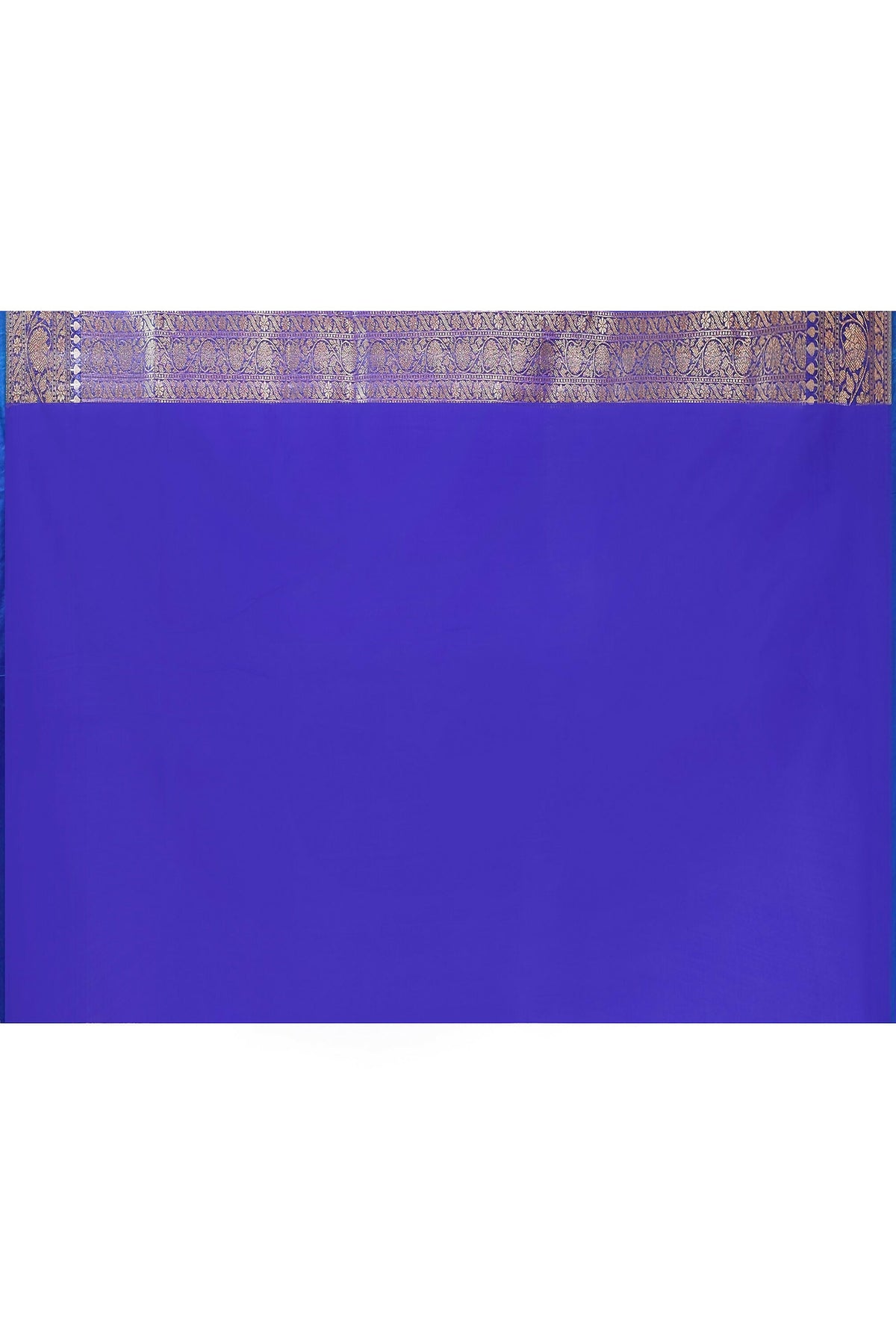 Joban Fashion Ink Blue Banarasi Soft Pure Handloom Banarasi Silk Saree | Grocsy
