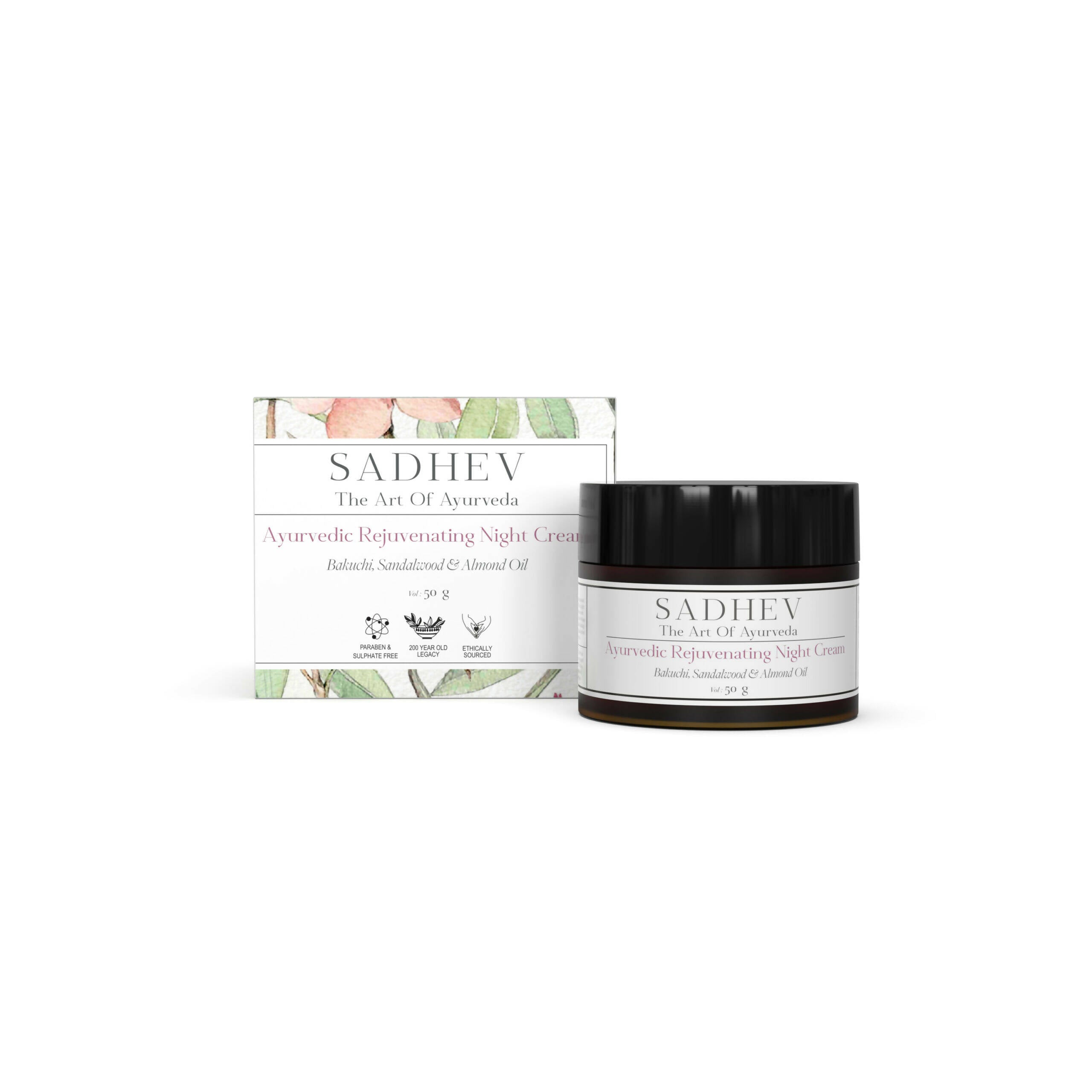 Sadhev Ayurvedic Rejuvenating Night Cream | Grocsy