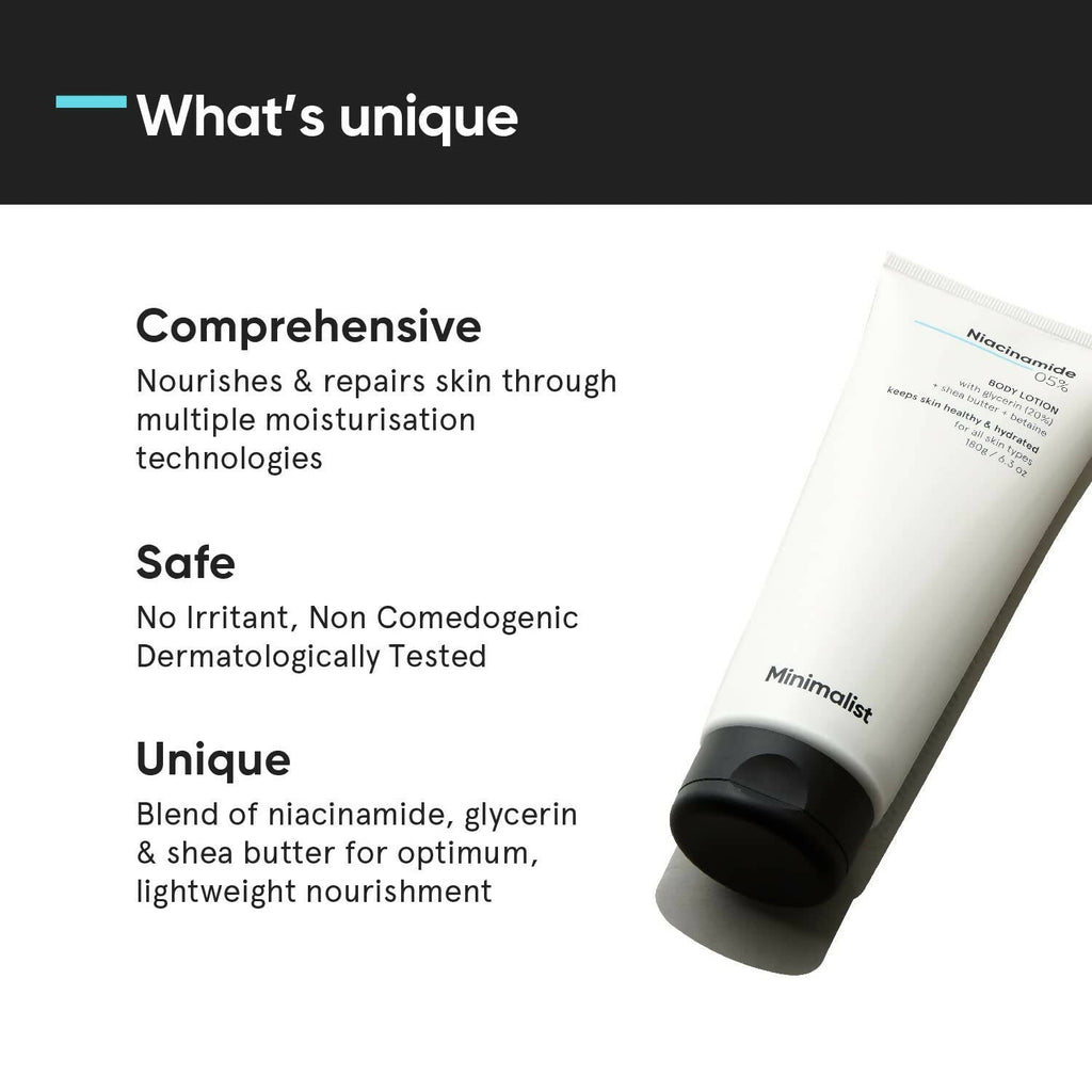 Minimalist Niacinamide 5% Body Lotion | Grocsy