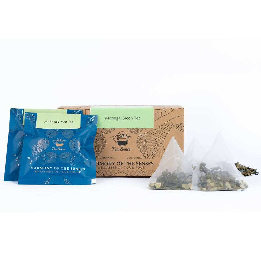 Tea Sense Moringa Green Tea Bags Box | Grocsy