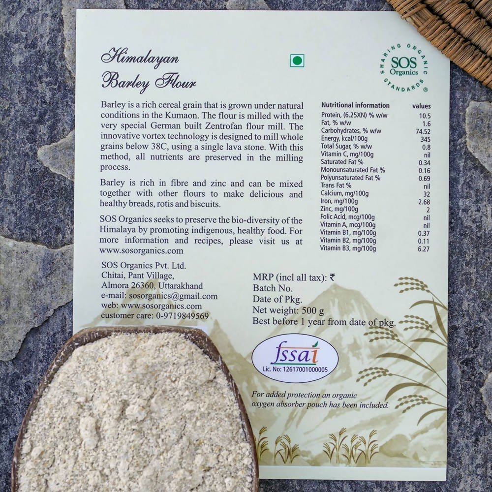 SOS Organics Himalayan Barley Flour | Grocsy