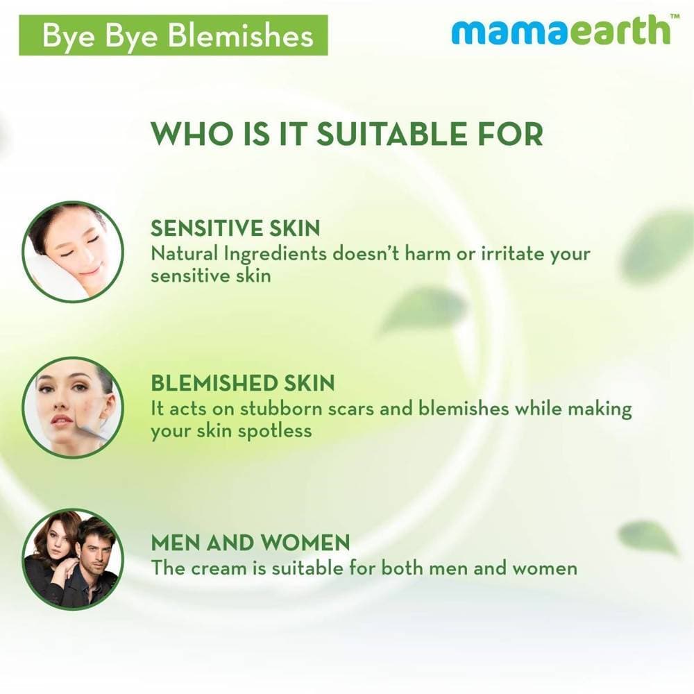 Mamaearth Bye Bye Blemishes Face Cream For Uneven Skin Tone | Grocsy
