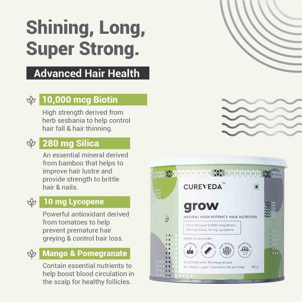 Cureveda Hair Bioten Advanced Hair Nutrition | Grocsy