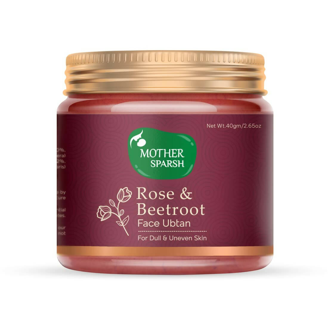 Mother Sparsh Rose and Beetroot Face Ubtan Powder | Grocsy