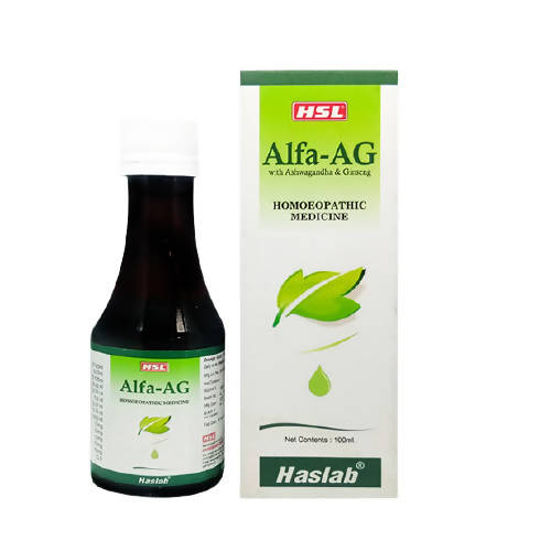 Haslab Homeopathy Alfa-AG With Ashwagandha & Ginseng Tonic | Grocsy