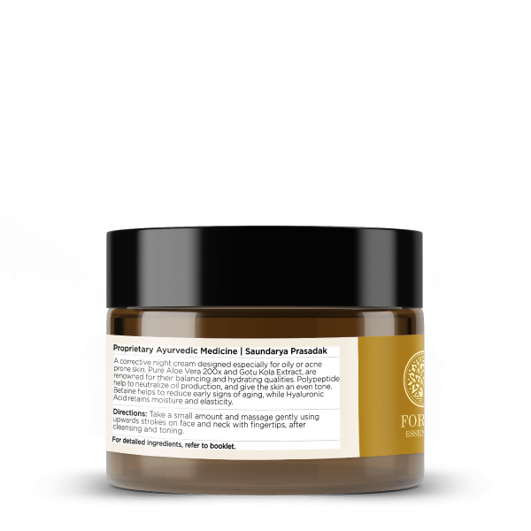 Forest Essentials Balancing Night Cream with Gotu Kola, Neem & Pear Juice Ferment | Grocsy