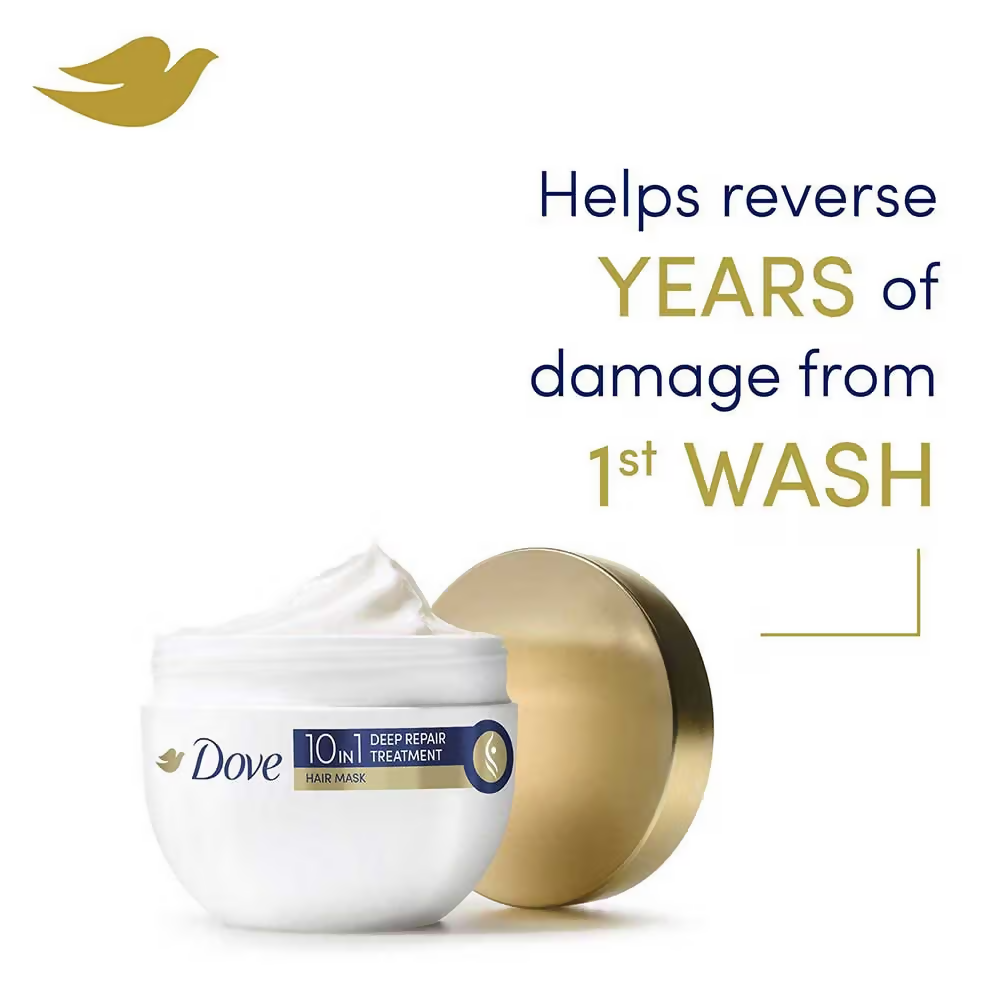 Dove Intense Repair Treatment Shampoo + Hair Mask For Frizzy Hair | Grocsy