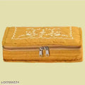 Asmaani 7 Pocket Yellow Embroidery Jewellery Kit | Grocsy