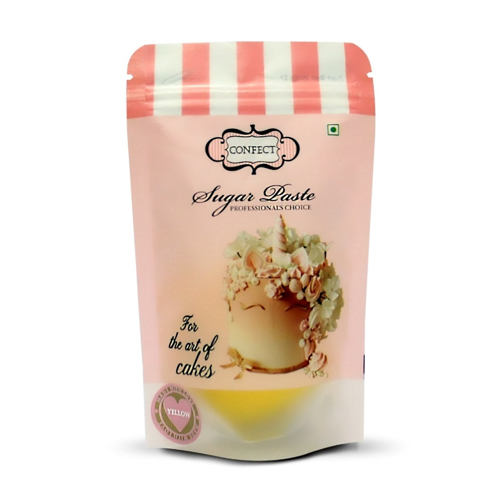 Confect Sunshine Yellow Fondant | Edible Nutritional Sugarpaste | Grocsy