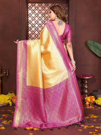 Anaita Banarasi Tissue Silk Saree | Grocsy