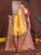 Anaita Banarasi Tissue Silk Saree | Grocsy
