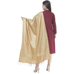 A R Silk Golden Color VNS Pastle Chanderi Cotton Dupattas and Chunnis | Grocsy
