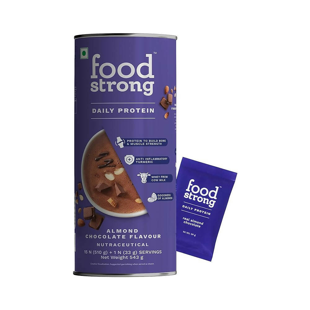 Foodstrong Daily Protein - Almond Chocolate Flavor | Grocsy