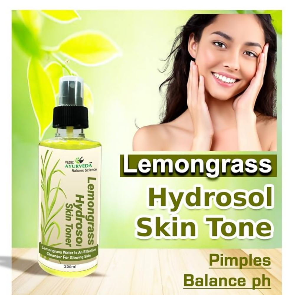 VedicAyurveda Lemongrass Hydrosol Skin Toner | Grocsy