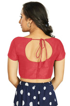 Aastha Fashion Women's Gajri Art Silk Designer Festive Wear Readymade Blouse | Grocsy