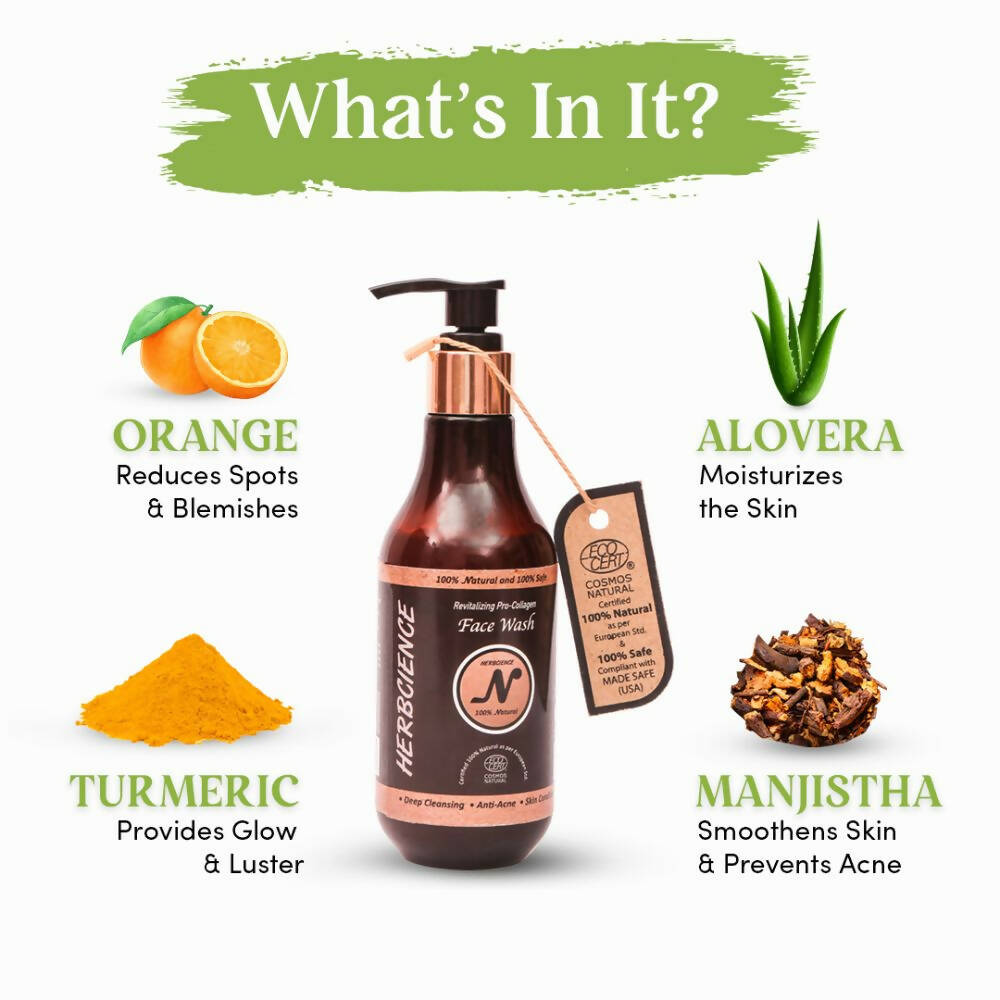 Herbcience Revitalizing Pro-Collagen Face Wash | Grocsy