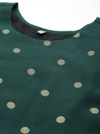 Ahalyaa Women's Traditional wear Ethnic Dress - Green | Grocsy