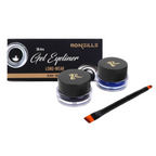 Ronzille 36Hr Waterproof And Smudge Proof Long Wear Gel Eyeliner With Brush - Black And Blue | Grocsy