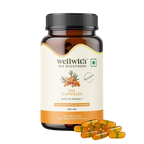 Wellwith Sea Buckthorn Berry Oil Vegan Omega 7 500mg, Softgels Capsules | Grocsy