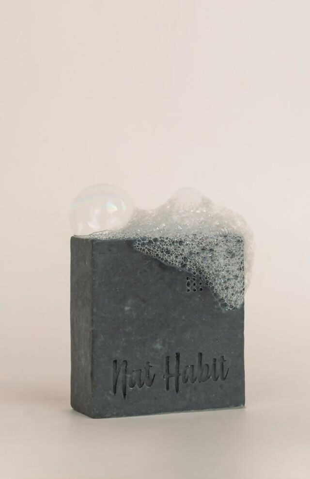 Nat Habit Cold Processed Detox Charcoal Soap | Grocsy