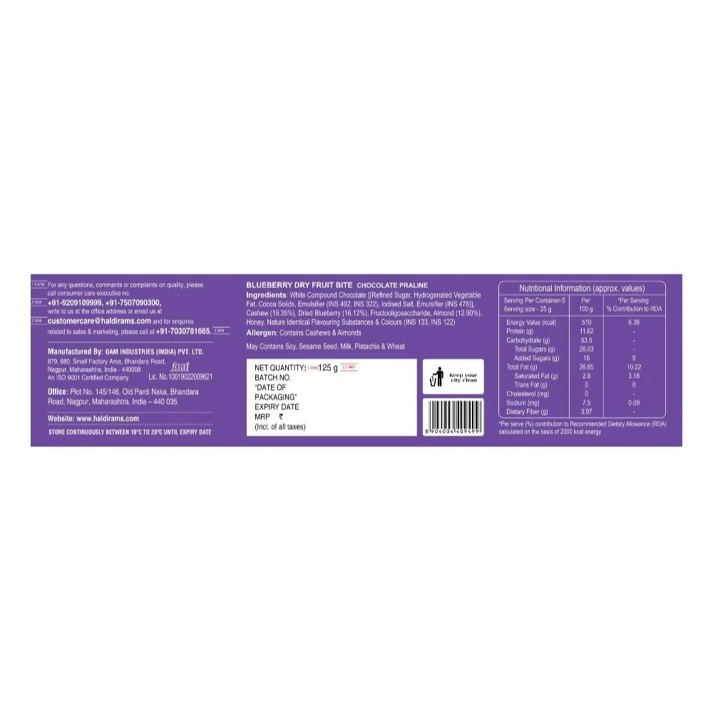 Haldiram's Blueberry Delights | Grocsy