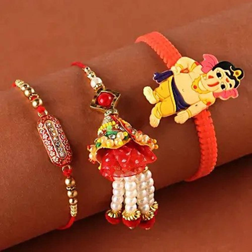 Bhaiya Bhabhi Rakhi & Bal Ganesha Rakhi | Grocsy