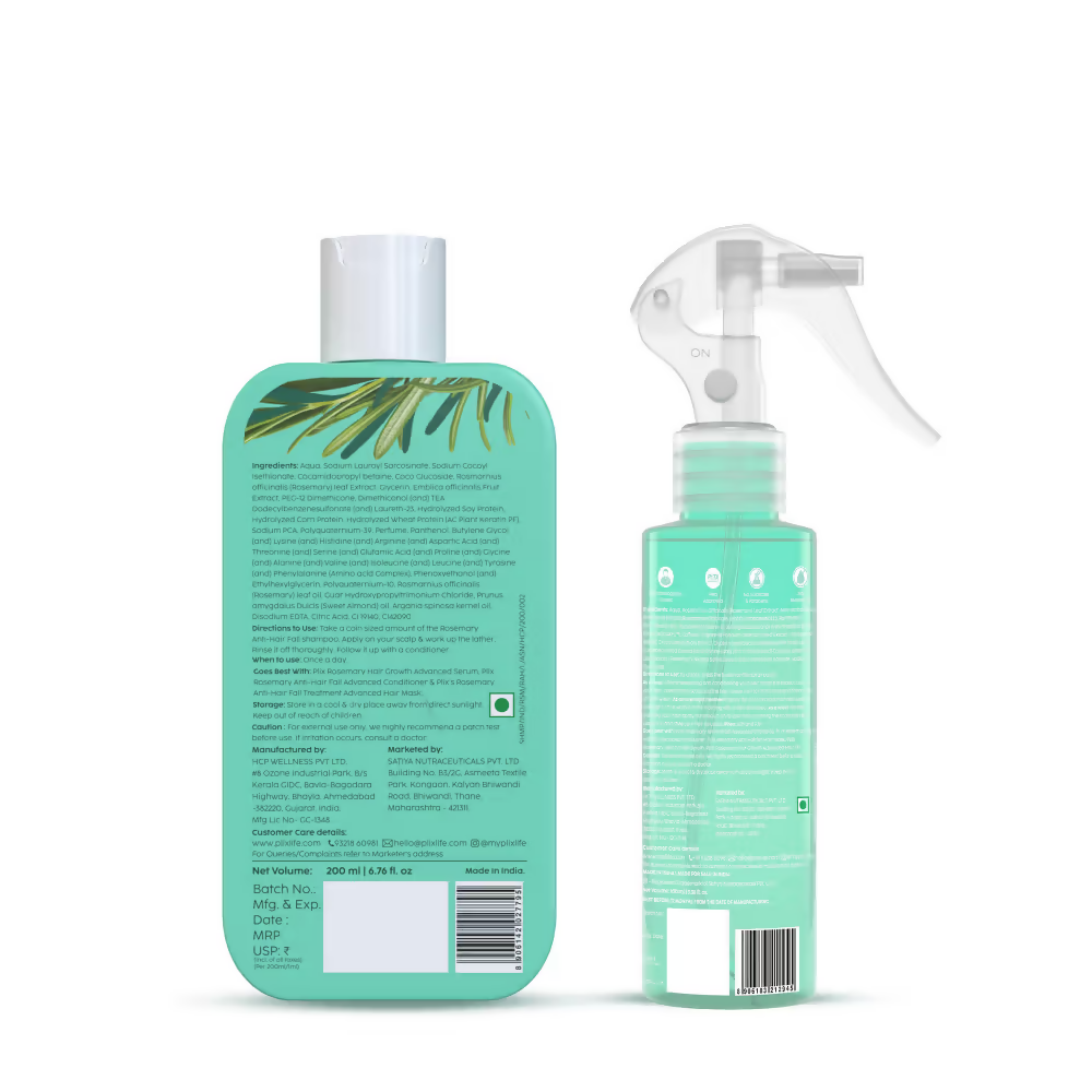 PLIX The Plant Fix Rosemary Anti Hairfall Duo | Grocsy