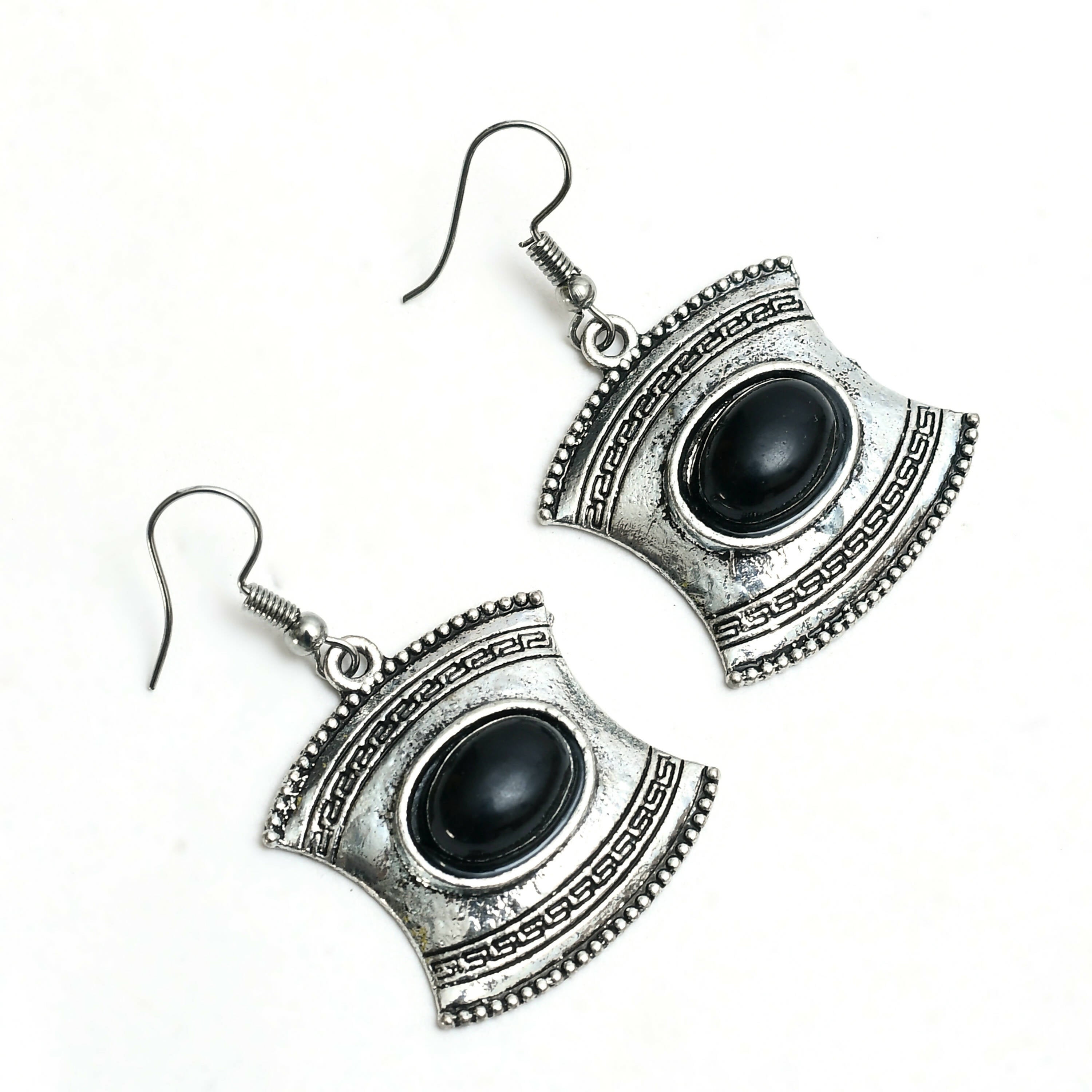 Mominos Fashion Johar Kamal Oxidised Silver-Plated Stone Work Long Necklace Handicraft | Grocsy