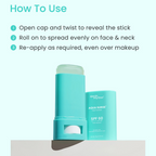 Earth Rhythm Aqua Surge Clear Sunstick SPF 60 | Grocsy