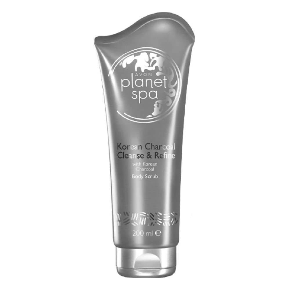 Avon Planet Spa Korean Charcoal Cleanse & Refine Body Scrub | Grocsy