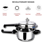 Vinod 18/8 Stainless Steel Outer Lid Pressure Cooker | Grocsy