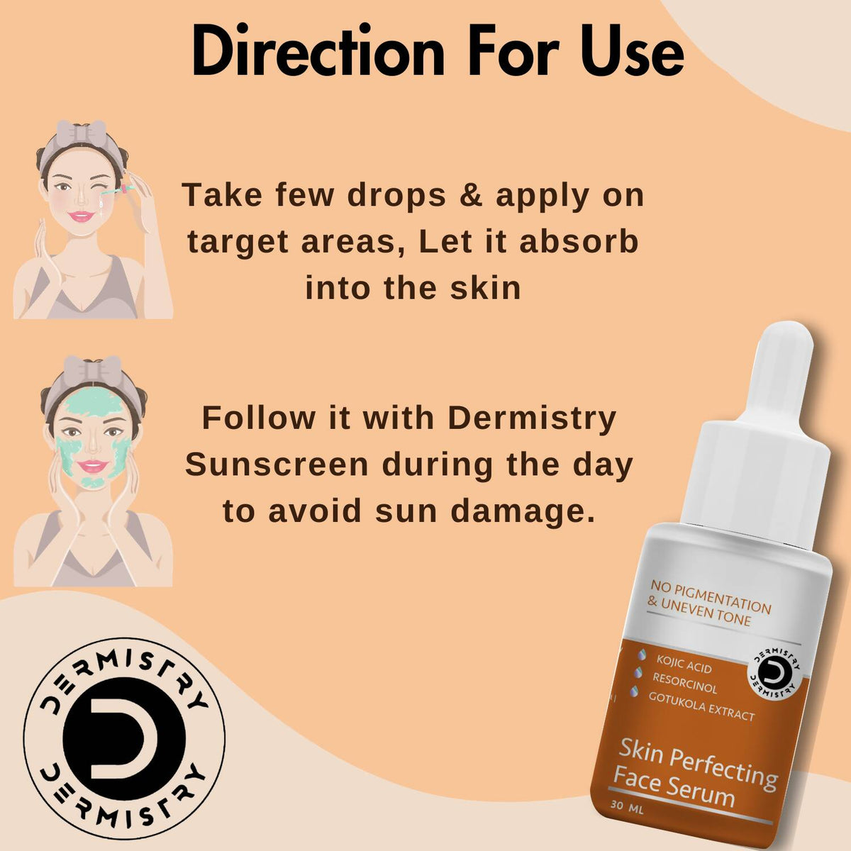 Dermistry Skin Perfecting Face Mask & Skin Perfecting Face Serum | Grocsy
