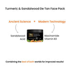 Tru Hair & Skin Turmeric & Sandalwood De-Tan Face Pack | Grocsy