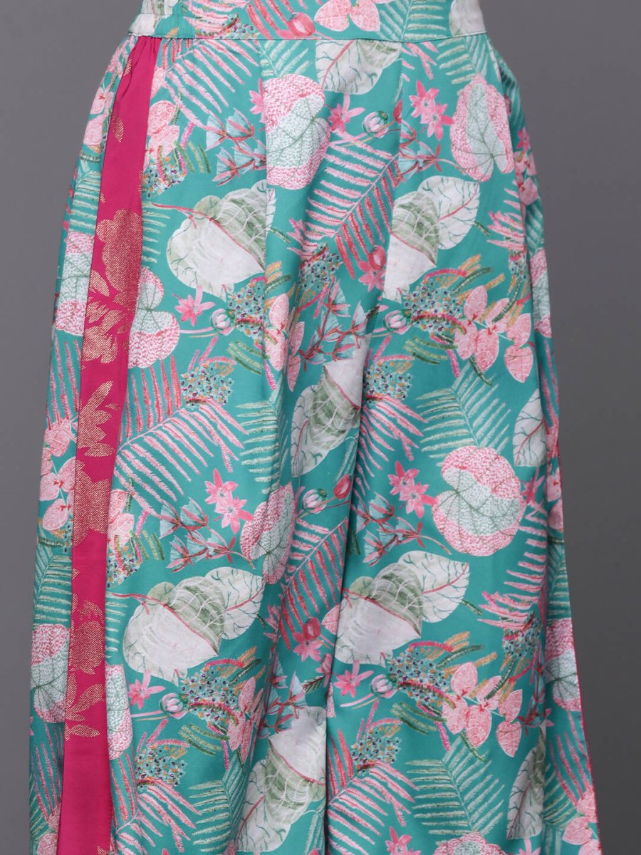 Ahalyaa Women's Traditional Wear Co-ods - Green | Grocsy