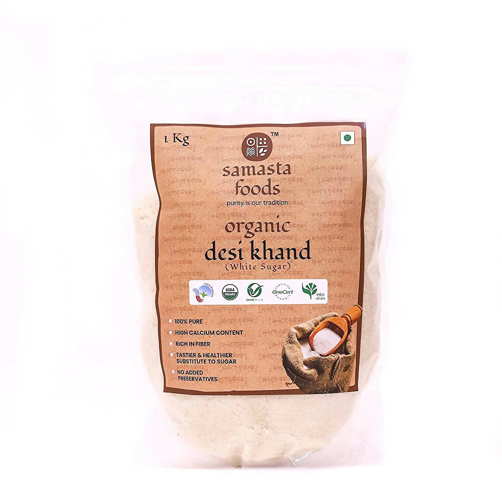 Samasta Foods Organic Desi Khand (White Sugar) | Grocsy